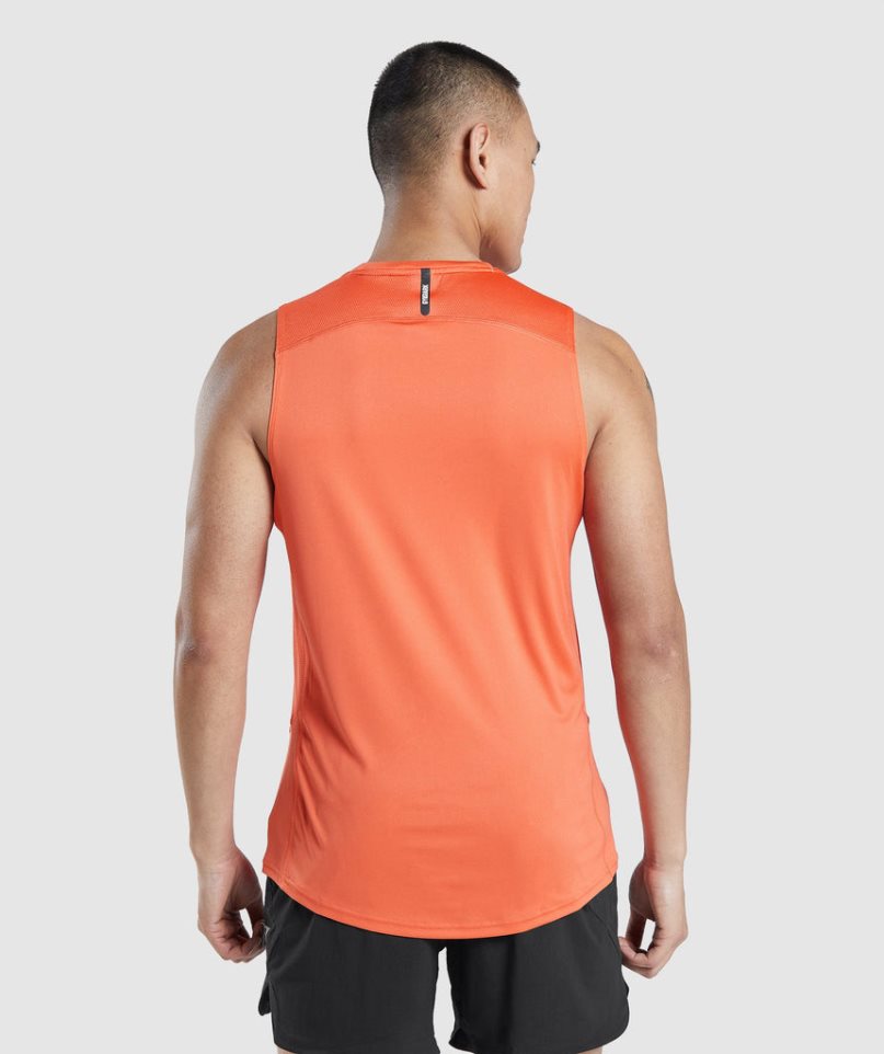 Men's Gymshark Speed Evolve Tanks Orange | NZ 8EBVIK